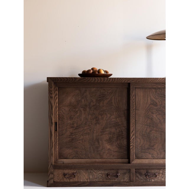 Wood Japanese Antique Tansu Cabinet/ Wabi-Sabi / Taishō–Shōwa Period 1910-40s For Sale - Image 7 of 18