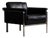 Vintage Model 6912 Lounge Chair in Black Leather by Horst Brüning for Kill International, Germany, 1967 For Sale