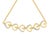 Contemporary 10K Yellow Gold over .925 Sterling Silver Diamond Accented Open Hearts 6”-9” Adjustable Chain Bolo Bracelet (H-I Color, I2-I3 Clarity) For Sale - Image 3 of 5