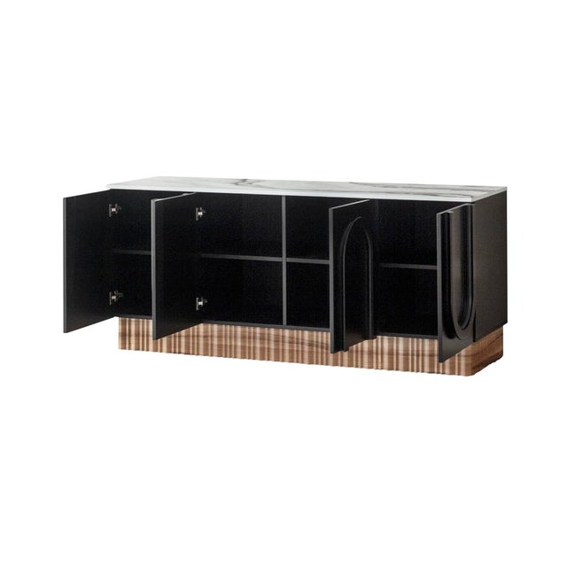 Cara Black and Gold Sideboard For Sale - Image 10 of 15