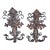 1960s Large French Inspired Iron Sconces For Sale