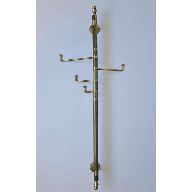 Mid-Century Brass Coat Rack, Germany, 1970s For Sale - Image 11 of 14