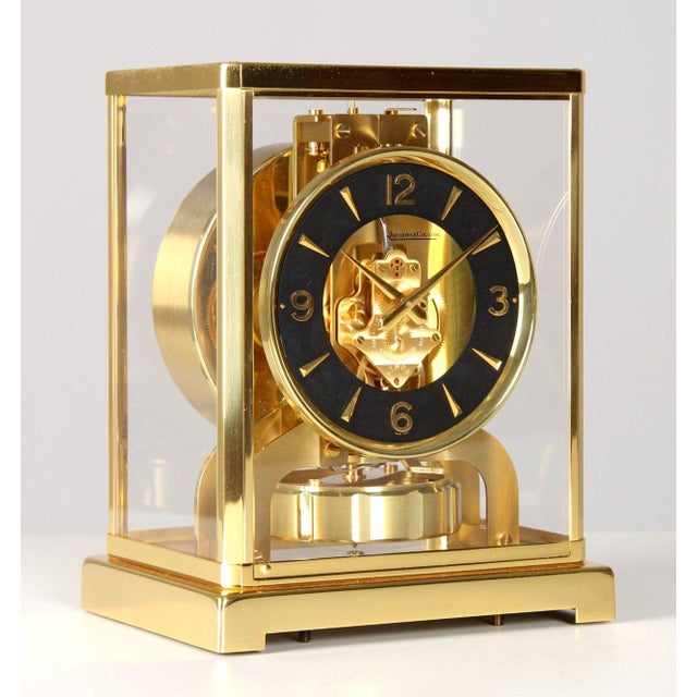 Atmos Clock with Black Dial by Jaeger LeCoultre, 1965 For Sale - Image 15 of 15