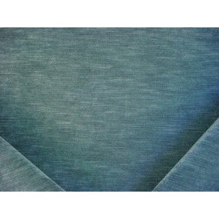 Romo / Kirkby Orion Balsam - Spruce Textured Velvet Drapery Upholstery Fabric - 1-3/4 yards For Sale
