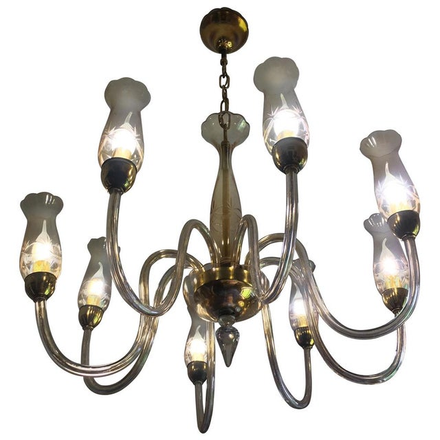 Italian De Majo Chandelier in Murano Glass, 1990 For Sale - Image 18 of 18