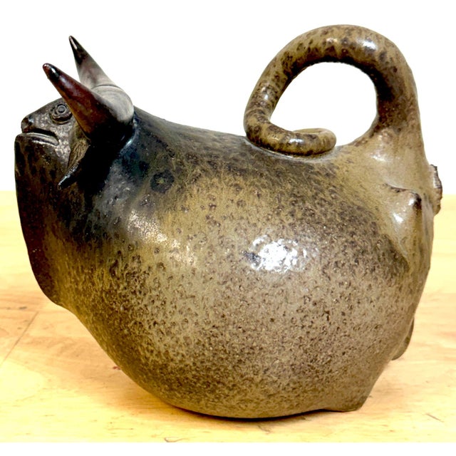 Jorge Mealha (1934–2021) Sculptural Steer / Bovine Form Portugal, late 20th C. For Sale - Image 12 of 16