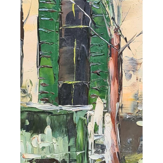 Jean Mesturini after Maurice Utrillo, Paris, Montmartre in the Snow, Cabaret au Lapin Agile, 1970, Oil on Board For Sale - Image 11 of 13