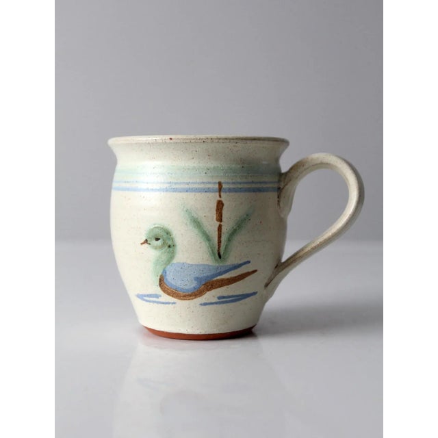Late 20th Century Vintage Studio Pottery Mug For Sale - Image 5 of 12