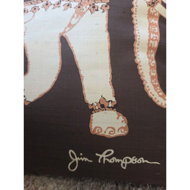 Jim Thompson Silk Elephant Pillows - A Pair For Sale In Indianapolis - Image 6 of 9