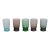 Mid 20th Century Aperitif Cordial Glasses Set of 5 Colorful Sipping Liqueur Small Shot Cups For Sale