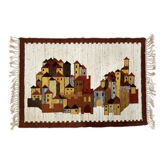 White Castle Kilim by Boguslaw Kaminski, 1960s For Sale