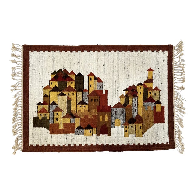 White Castle Kilim by Boguslaw Kaminski, 1960s For Sale