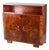 Art Deco Commode in Walnut and Glass, Czech, 1920s For Sale
