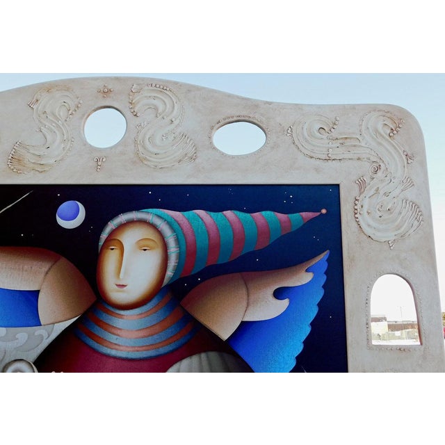 Anton Arkhipov Moon Light Hand Signed Original Paining Custom Framed by Artist For Sale - Image 10 of 11