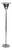 Art Deco Chromed Iron Basin Floor Lamp, 1930s For Sale