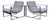 Vintage MCM Milo Baughman Style Chrome Slingback Lounge Chairs, a Pair For Sale