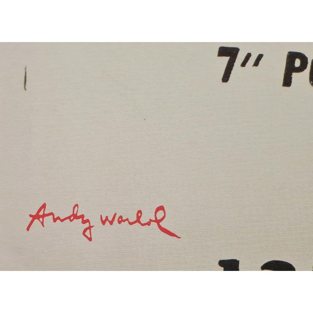 1980s Andy Warhol Signed Lithography Print "Drills 7.88" 1980s Pop Art For Sale - Image 5 of 7