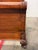 Queen Size Empire Revival Style Carved Mahogany Sleigh Bed Frame For Sale - Image 12 of 12