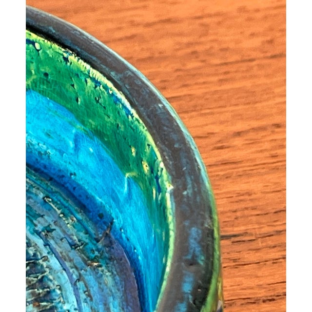 Mid-Century Modern Rimini Blu Pottery Candleholder by Aldo Londi for Bitossi, Italy, 1960s For Sale - Image 14 of 18