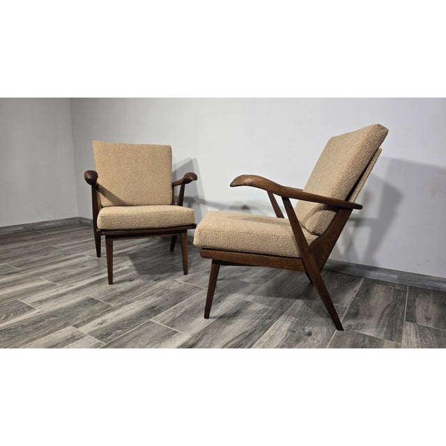 Vintage Armchairs by Krasna Jizba, 1960s, Set of 2 For Sale - Image 6 of 12
