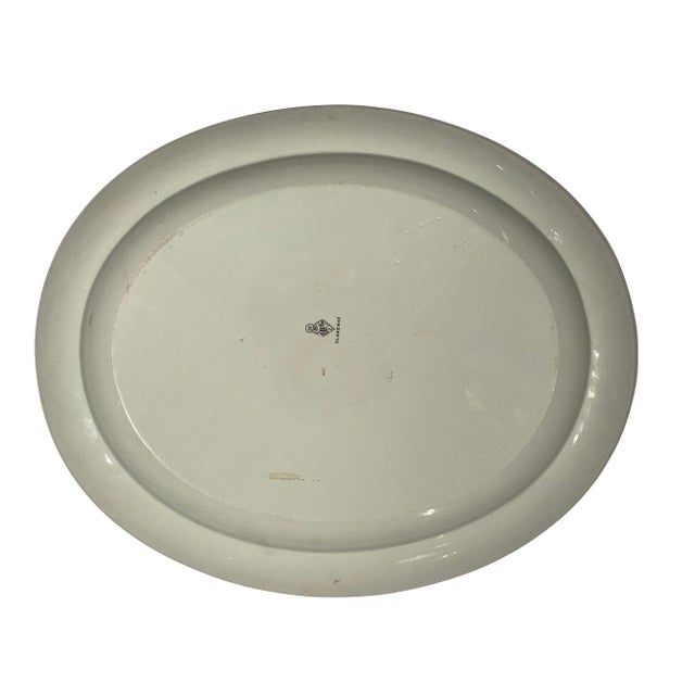 Large Wedgewood 1930's Art Deco Platter - Hand Painted and Signed - Clarence IV For Sale - Image 4 of 8