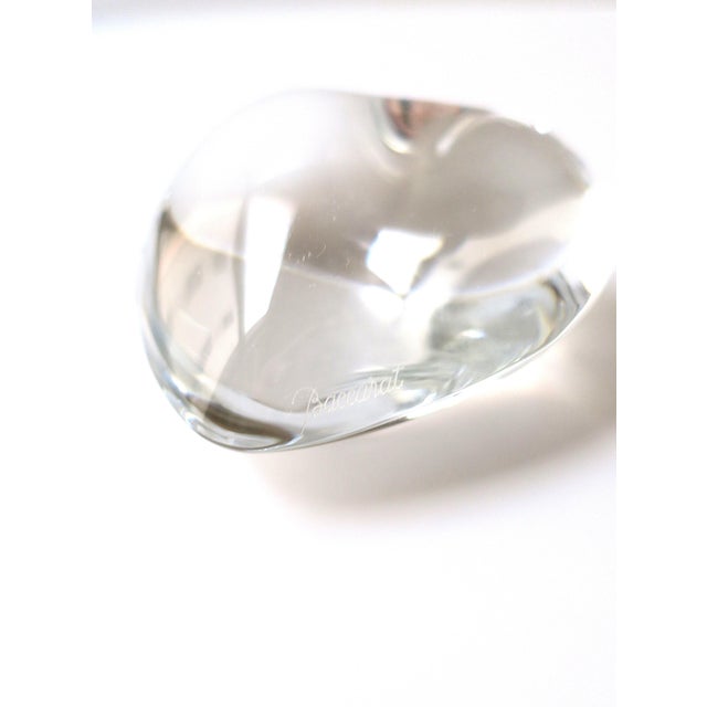 Baccarat French Crystal Heart Paperweight Decorative Object For Sale - Image 13 of 13