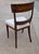 Exquisite 19th-century antique mahogany side chair featuring intricate floral wood inlays and classic period...