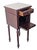 Antique French 1920s Marble Top Nightstand Mahogany Bedside Cabinet For Sale - Image 14 of 18
