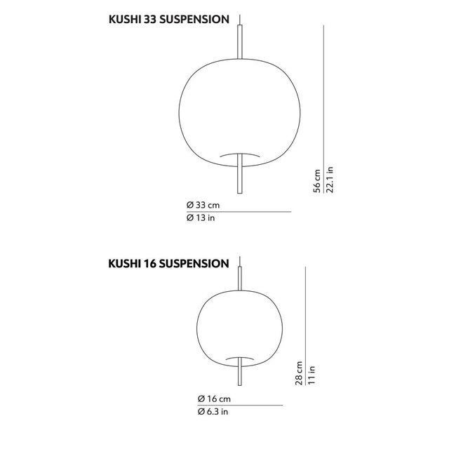Brass Small 'Kushi' Opaline Glass and Brass Suspension Lamp for Kdln For Sale - Image 8 of 13