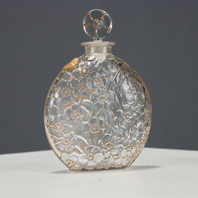 Glass Le Lys Bottle by René Lalique for Dorsay For Sale - Image 7 of 7