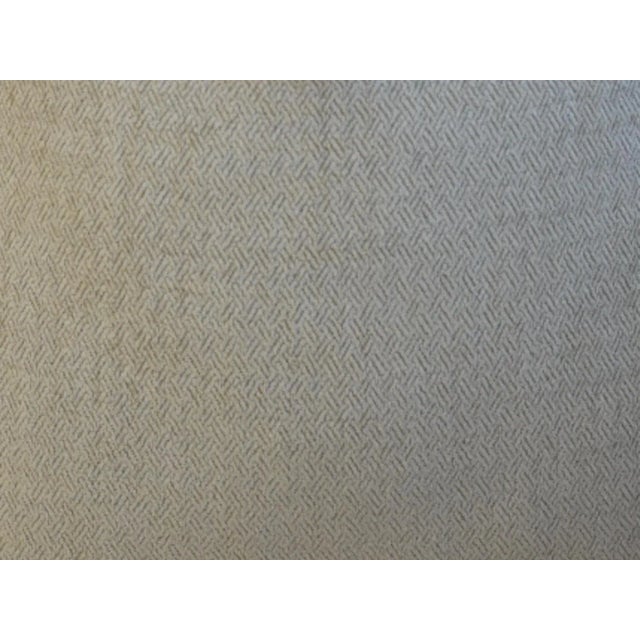 Textile Neutral Creamy Velvety-Chenille Feather/Down Pillow For Sale - Image 7 of 7