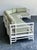 Mid-Century Modern Vintage Rattan and Fabric Sectional Sofa After Ficks Reed For Sale - Image 3 of 18