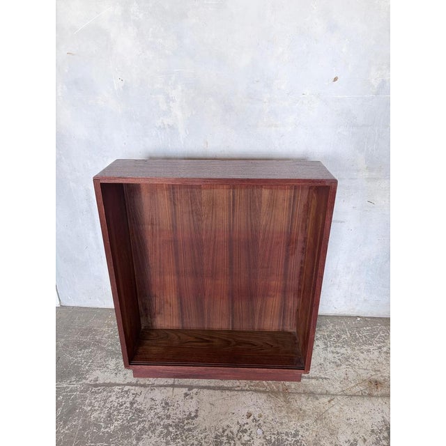 Mid-Century Handmade Teak Open Bookcase or Display Cabinet For Sale - Image 5 of 10