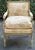 Gorgeous one of a kind French regency chair with painted finish and gold leaf highlighting the carved details. Elegant...