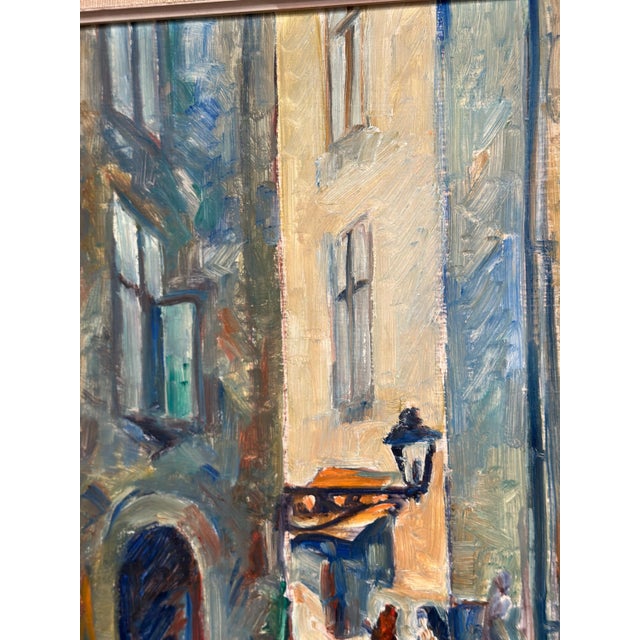 1920s Emil Hellbom, Gamla Stan (Town), 1920s, Oil on Panel, Framed For Sale - Image 5 of 18