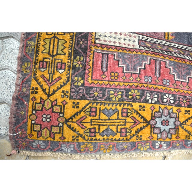 Navy Blue Vintage Oushak Anatolian Medallion Design Rug For Sale - Image 8 of 11
