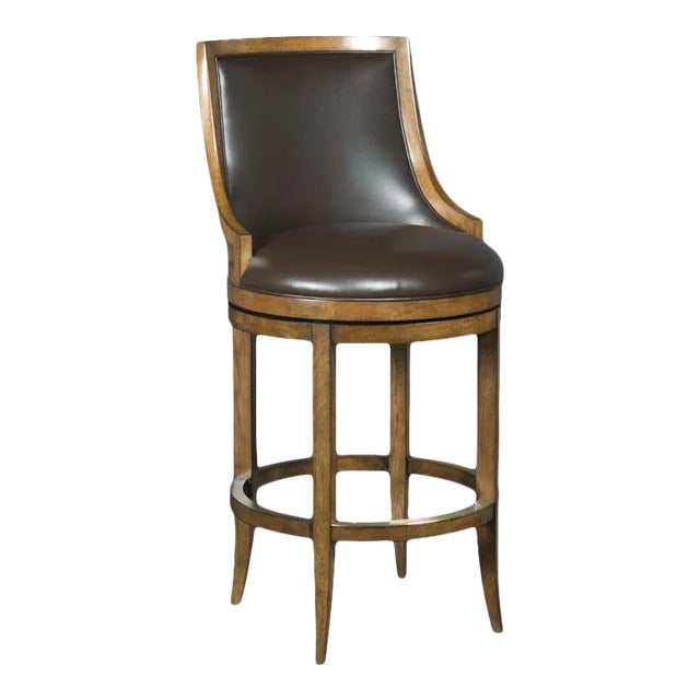 Redding Bar Stool in Brown For Sale