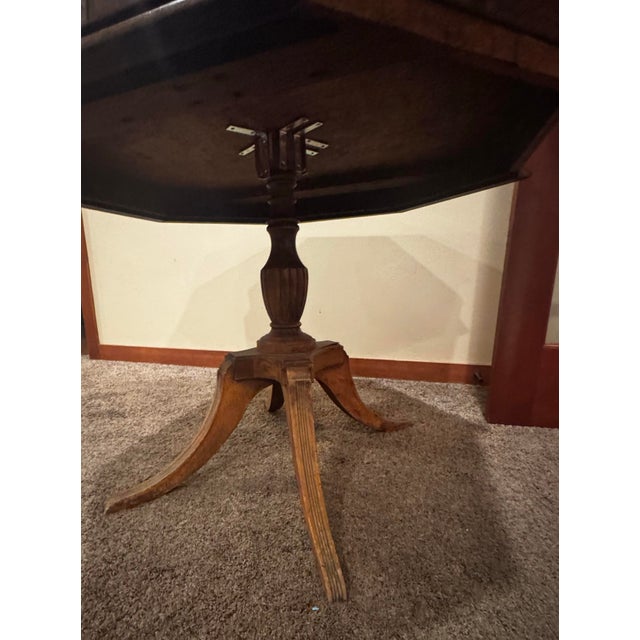 Vintage Handcrafted Matchstick Inlay Game Table For Sale - Image 10 of 12