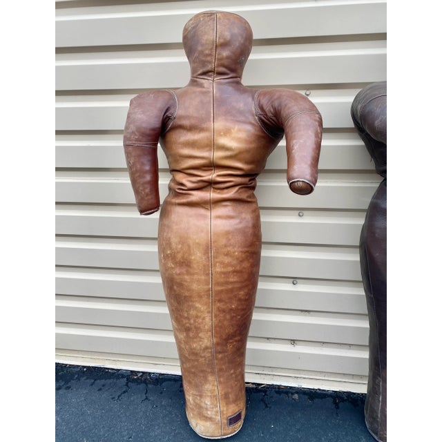 1950s Surrealist Leather Throwing Dummies, Set of 2 (France) For Sale - Image 5 of 12