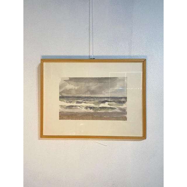 Edouard Arthur, Bretagne II, Watercolor, 1977 For Sale - Image 3 of 8