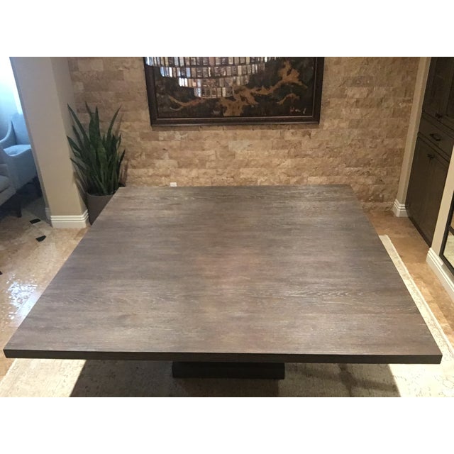 Restoration Hardware Stacked Square Dining Table Chairish