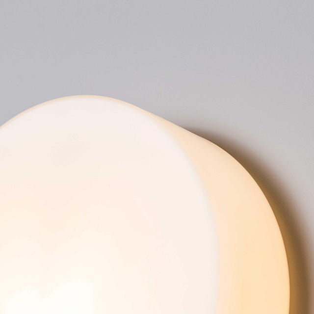 Czech Opaline Tapered Wall Lamp, 1950s For Sale - Image 7 of 11