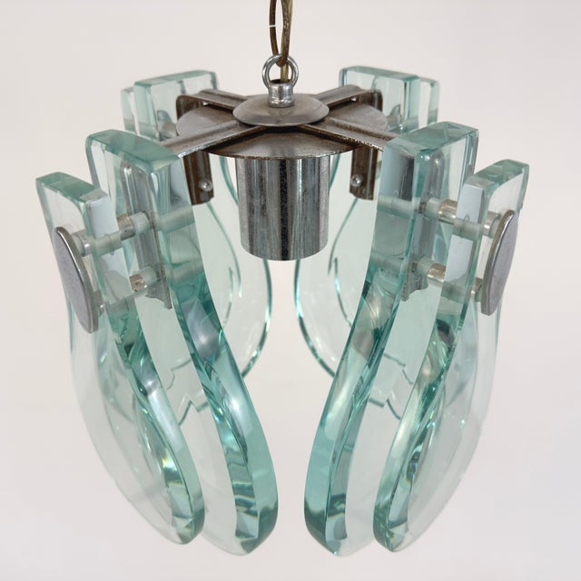 1970s Italian Designer Chandelier For Sale In New York - Image 6 of 12