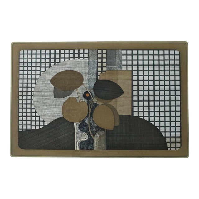 Minaux Original Etching 1978 Feuilles D’Automne Signed & Numbered For Sale