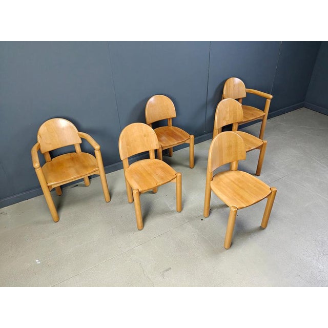Pine Wood Dining Chairs by Rainer Daumiller for Hirtshals Savvaerk, 1980s, Set of 6 For Sale - Image 10 of 15