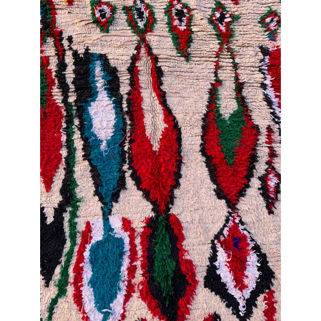 Abstract Moroccan Vintage Rug For Sale - Image 11 of 11