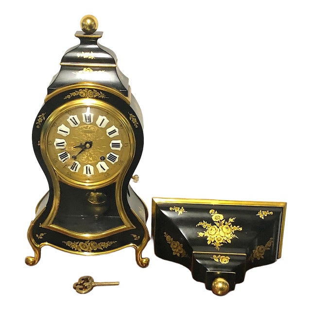 Antique Wall Clock with Key from Zenith Neuenburg, 1920s For Sale