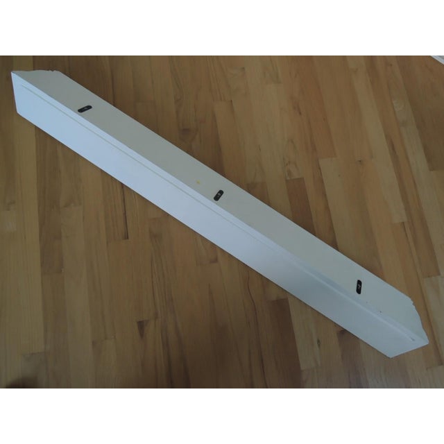 Pottery Barn 2 White Floating Shelves Use as Fireplace Mantel or Shelf - Pair of Ledges Nwot For Sale - Image 11 of 17