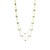 Bohemian Chic 5.15ct Emerald Station Multi-Strand Necklace in 14k Yellow Gold For Sale - Image 4 of 14