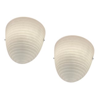 Large Murano Glass Sconces by Zonca, Italy, 1980s, Set of 2 For Sale
